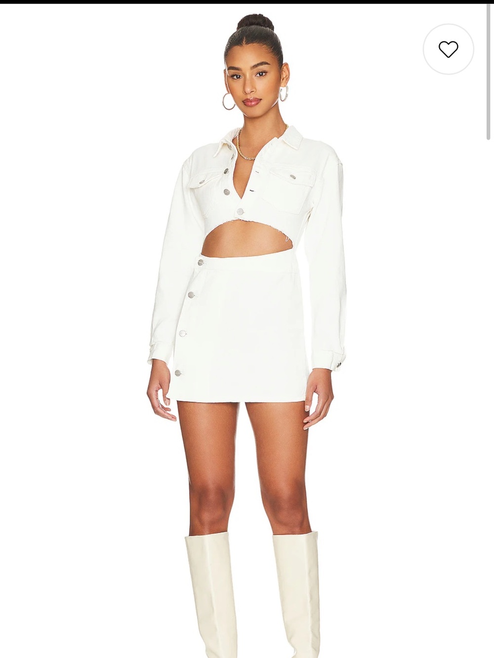 Mika Button Front Dress by superdown